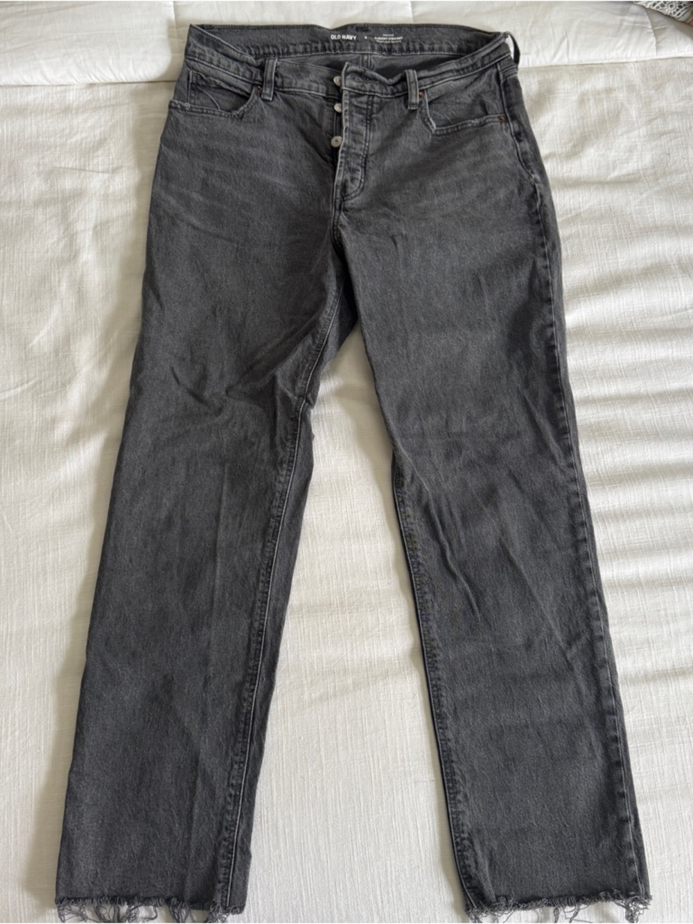 Old Navy Charcoal Straight Jeans
